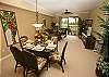 Waikoloa Beach Condominium rental - Interior Photo - Dining Area & Living Room