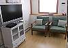Lower level in-law apartment with flatscreen TV!