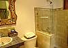 Guest bathroom for room #1 at Sonidos del Rio, Vacation Rental, Jaco Costa Rica.
