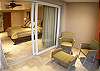 Oceanview Terrace outside of Master Bedroom at Vista Mar 5C vacation rental condo in Jaco downtown.