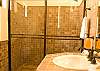 Ensuite Bathroom with shower in second bedroom at Hermosa Palms Villa La Costa luxury vacation rental in Playa Hermosa, Costa Rica