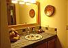 This is another view of the beautiful master bathroom at Sonidos del Rio, Vacation Rental, Jaco Costa Rica.