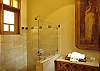 This is another view of the beautiful master bathroom at Sonidos del Rio, Vacation Rental, Jaco Costa Rica.