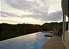 Sunset view sequence at Casa Infinito luxury vacation rental home at Valle Perdido in Playa Hermosa, Costa Rica