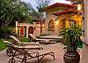 Garden at Villa Antigua luxury vacation rental home in south Jaco beach, Costa Rica