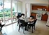 Dining area and Kitchen at Costa Linda vacation rental condo 8-7 in Jaco, walking distance to the beach.