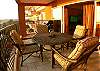 Living room balcony w/ gas grill at Vacation Rental Vista Mar 5C