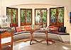 Breakfast nook at Casa Milagro beachfront vacation rental villa in Jaco, Costa Rica