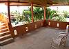 Covered second floor Terrace at Hermosa Palms Casa McDermott vacation rental house in Playa Hermosa, Puntarenas near Jaco, Costa Rica