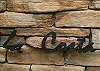Name plate of Hermosa Palms Villa La Costa luxury vacation rental in Playa Hermosa, Costa Rica.