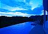 Sunset view sequence at Casa Infinito luxury vacation rental home at Valle Perdido in Playa Hermosa, Costa Rica