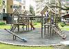 Children's playground just outside of Building 3 at Costa Linda vacation rental condominiums in Jaco, walking distance to the beach.