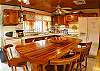 Fully equipped kitchen with microwave, coffee maker, toaster, blender and dishwashing machine at Villa Jaco Sol vacation rental in Jaco, Costa Rica.