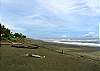 Looking south on the beach outside of Hermosa Palms gated community, site of  Casa McDermott vacation rental in Playa Hermosa, Costa Rica
