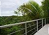 Terrace outside Bedroom 4 on bottom level at Casa Infinito luxury vacation rental home at Valle Perdido in Playa Hermosa, Costa Rica