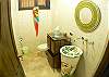 Guest bathroom on ground floor La Flor del Paraiso at La Flor beachfront gated community on the North side of Jaco beach Costa Rica
