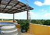 Whirlpool for 5 people with ocean view on roof top terrace at Casa Exotica vacation rental in Esterillos, Costa Rica