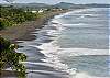 Playa Hermosa looking south in the afternoon, great beach for surfing and a beautiful walk on its soft sand
