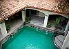 Pool seen from second floor at Villa Antigua luxury vacation rental home in south Jaco beach, Costa Rica