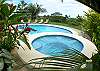 Whirlpool for four people, by the pool at Villa Oceana vacation rental home in Esterillos, Costa Rica, half way between Jaco and Manuel Antonio.