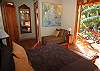 This room has a queen bed, bathroroom, closet  and a private terrace with view to the garden at Sonidos del Rio, Vacation Rental, Jaco costa Rica.