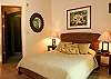 Second guest house with Queen bed and ensuite bathroom at Casa Milagro beachfront vacation rental villa in Jaco, Costa Rica