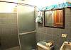 Bathroom with shower in Casita 3 at Villa Jaco Sol, Vacation Rental, Jaco Costa Rica.