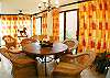 This is the table for six which has an access to the terrace at La Flor beachfront gated community on the North side of Jaco beach Costa Rica
