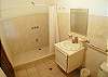 Master Bathroom with shower at Rio Copey vacation rental in Jaco, walking distance to beach and main street.