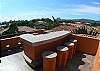 Roof top Terrace with granite topped bar and stools. Enjoy the sunset in style! Only at Casa Tortuga vacation rental house at Hermosa Palms in Playa Hermosa, Puntarenas, Costa Rica