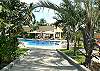Access to the pool, Whirpool, BBQ area and sun deck in front of the beach at La Flor beachfront gated community on the North side of Jaco beach Costa Rica