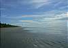 Esterillos Este beach at low tide, looking south. In front of Casa de Somers vacation rental home.