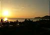 Sunset view as seen from Vista Mar 5C oceanview vacation rental condo in Jaco downtown.