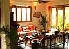 Comfortable living area with TV/DVD at Casa Exotica vacation rental home in Esterillos, Costa Rica, near Manuel Antonio and Jaco.