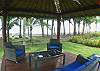 Community pool area and beach at Hermosa Palms gated community in Playa Hermosa, Puntarenas, Costa Rica
