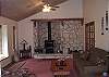 Nicely appointed formal living room off the entry with french doors leading into the dining room.