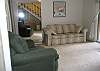 Located in the lower level with  master bedroom.  Also contains the laundry area.
