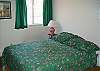 Located upstairs and has a queen size bed.