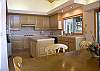 Main level and open to the dining room and liviing room.