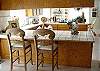 Spacious kitchen/breakfast bar area.