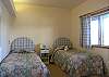 Located on the lower level with twin beds.