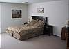 This room has a queen size bed and is located upstairs.