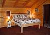 A queen size bed.