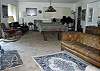 Game room is located downstairs with pool table.
