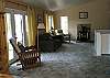Open to the kitchen/dining area. New flat screen TV