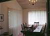 Private dining area next to kitchen
