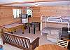 Game room is a multi purpose room, fun for the kids.