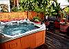 Relax in your hot tub and have a BBQ at the same time.
