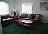 Living area with Sleeper sofa.