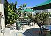 Downstairs patio with gas grilling